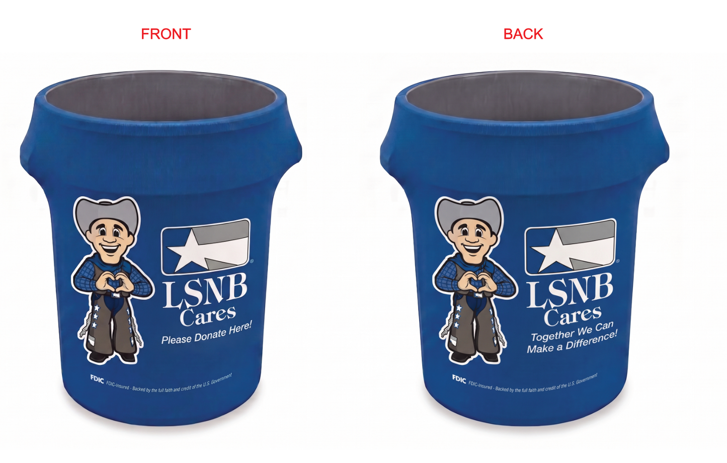 Custom Printed Bing Cover design front and back option 
