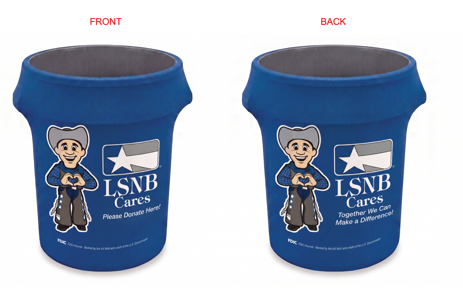 Custom Printed Bing Cover design front and back option 