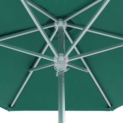 7' Heavy Duty Market Umbrella w/6 Panel Full Color & Aluminum Frame
