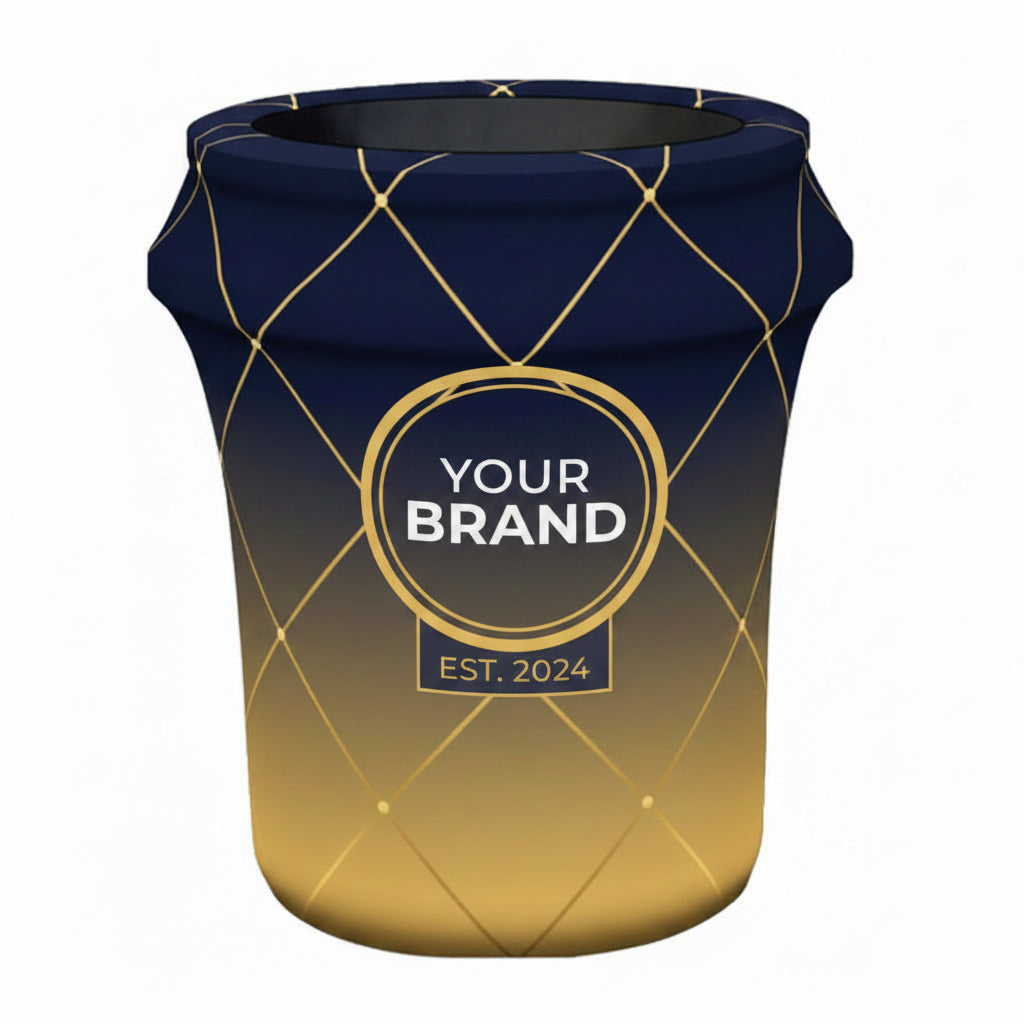  logos on a bin printed cover