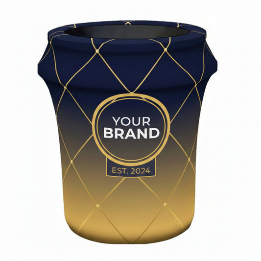  logos on a bin printed cover